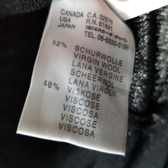 Escada Womens XXL Sleeveless Tank Top Sweater Wool Viscose Black EU 46 Size 16 - Picture 4 of 7